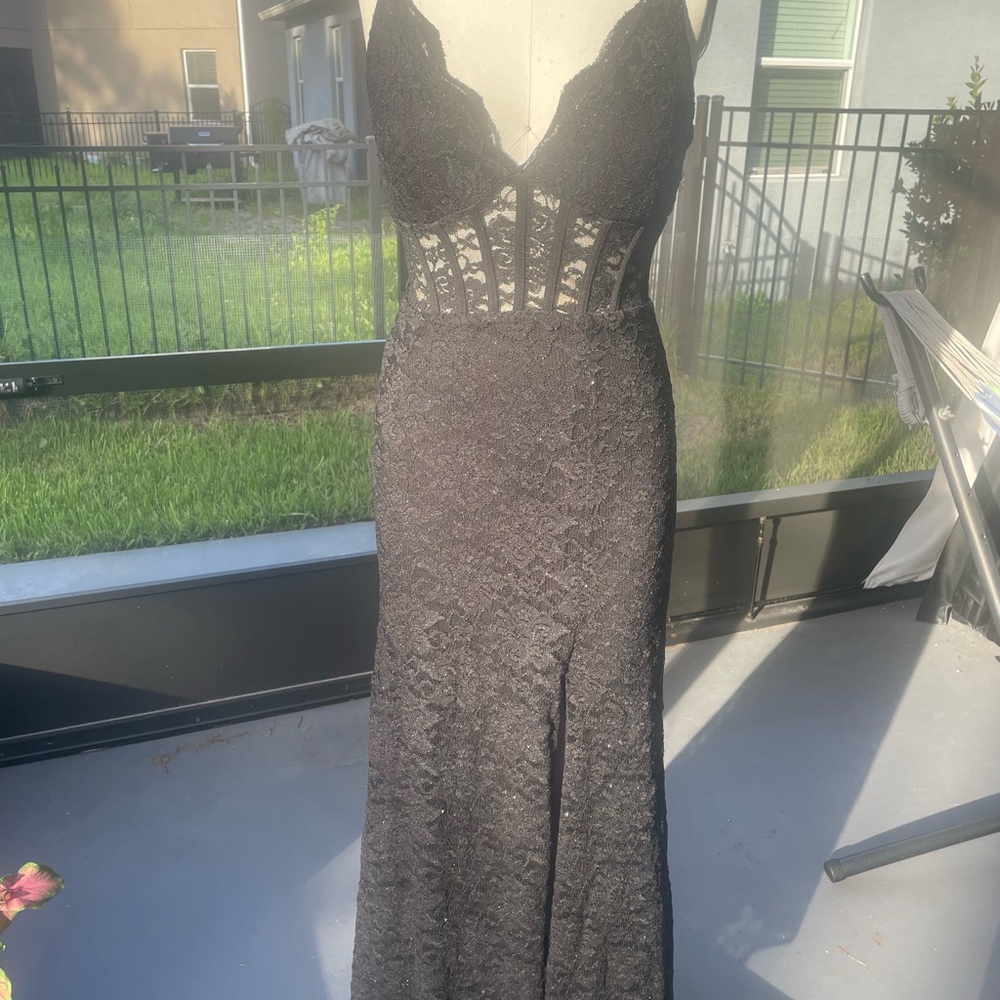 Morgan & Co. Black Lace Dress
